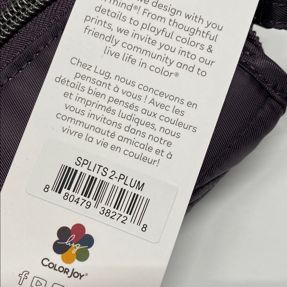 Lug Splits 2 Wallet-Plum - Picture 3 of 4